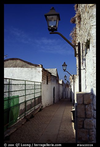 Alley with lanterns, Synagogue Quarter, Safed (Safad). Israel