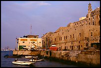 Waterfront along old city, Jaffa, Tel-Aviv. Israel