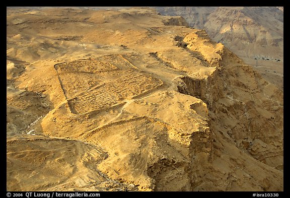 The site of the former Roman Camp, Masada. Israel (color)