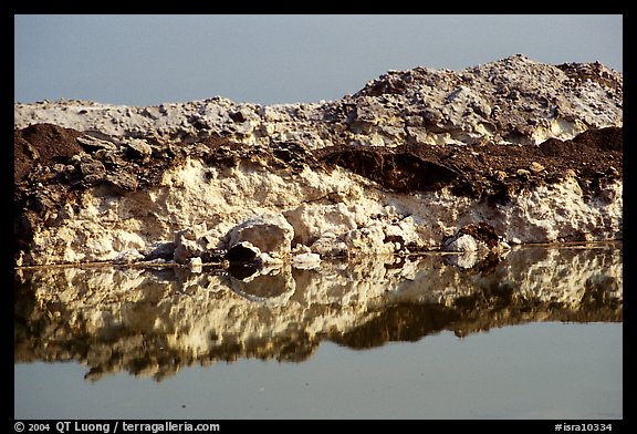 Salt formations reflected in the Dead Sea. Israel (color)