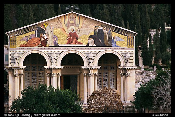 Church, Mount of Olives. Jerusalem, Israel (color)