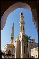 Jumeira Mosque through arches. United Arab Emirates ( color)