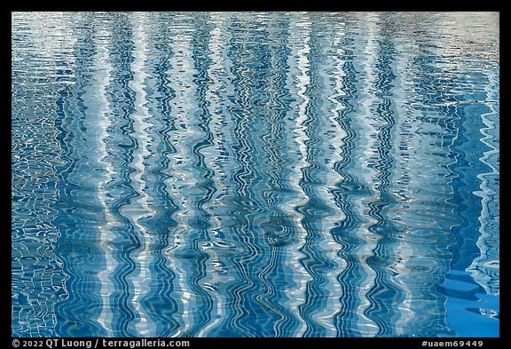 Burj Khalifa reflections. United Arab Emirates (color)