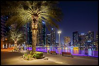 Marina Promenade at night. United Arab Emirates ( color)