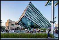Saudi Arabia Pavilion from the side. Expo 2020, Dubai, United Arab Emirates ( color)