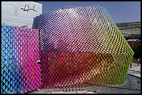 Mirrors and multicolored tiles, Pakistan Pavilion. Expo 2020, Dubai, United Arab Emirates ( color)