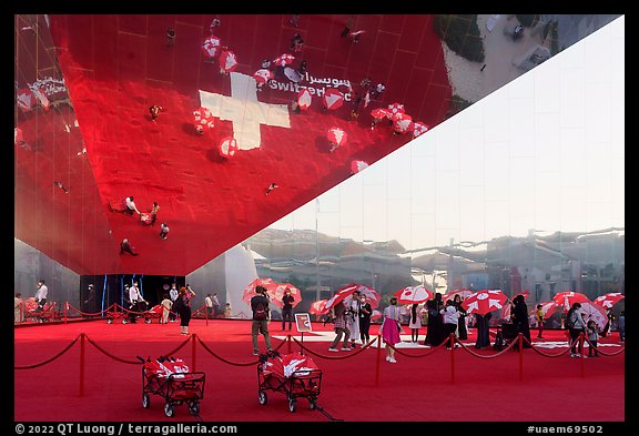 Swizerland Pavilion mirror. Expo 2020, Dubai, United Arab Emirates (color)