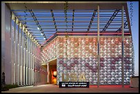 Pavilion facade at dawn, USA Pavilion, USA Pavilion. Expo 2020, Dubai, United Arab Emirates ( color)