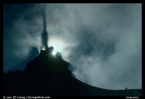 Specter of Broken on Aiguille du Midi, Mont-Blanc range. Alps, France
