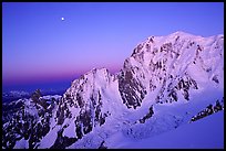 East Face of Mont-Blanc at dawn, Italy.  ( color)