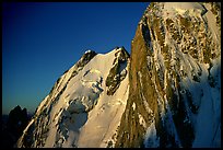 Grand Pilier d'Angle, Mont-Blanc, Italy. (color)
