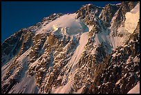 Hanging glaciers, Grand Pilier d'Angle, Mont-Blanc, Italy. (color)