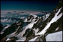 Bionnassay ridge from the Jaccoux-Domenech route, Italy. (color)