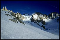South side of the Courtes-Verte ridge seen from the Talefre Basin. Alps, France