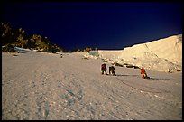 On the North face of Grande Casse, Vanoise, Alps, France.  ( color)