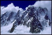 North face of Les Droites. Alps, France