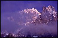 South Face of Mont-Blanc and Freney Pillars, Italy.  ( color)