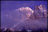 South Face of Mont-Blanc and Freney Pillars, Italy.