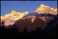 Aiguille des Glaciers at sunrise, Mont-Blanc range.