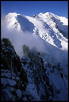 Cosmiques ridge, Tacul and Mont-Blanc. Alps, France