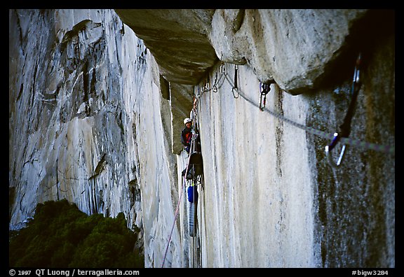 Quite a social experience with old friends.... El Capitan, Yosemite, California (color)