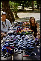 Sorting big wall gear used to climb Zodiac. El Capitan, Yosemite, California