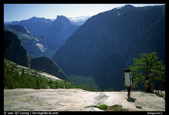 There is still the descent.... El Capitan, Yosemite, California (color)