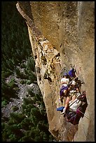 At least  a good ledge. Leaning Tower, Yosemite, California ( color)