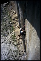 First pitch. El Capitan, Yosemite, California