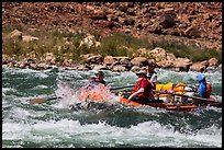 Rafting whitewater rapids. Grand Canyon National Park, Arizona