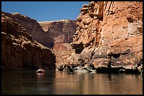 Raft in Marble Canyon. Grand Canyon National Park, Arizona ( color)