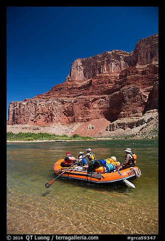 Raft and Nankoweap cliffs. Grand Canyon National Park, Arizona (color)