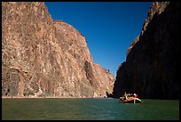 Raft in Granite Gorge. Grand Canyon National Park, Arizona ( color)