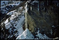 Waterfall, Fressinieres. Alps, France