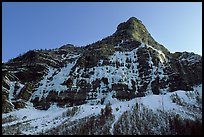 Tete de Gramusat in winter, Fressinieres. Alps, France