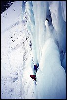 During an attempt on the Tete de Gramusat. Alps, France (color)