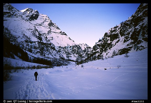 Approaching the Fournel Valley. Alps, France