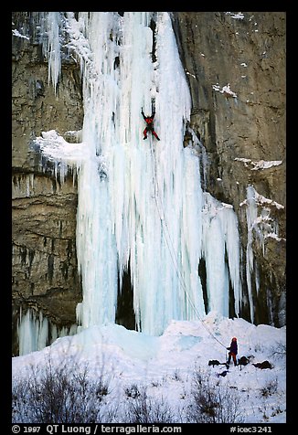 Climbing in Rifle Canyon, Colorado. USA