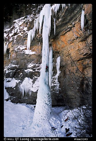 Climbing the Fang, Vail, Colorado. USA (color)