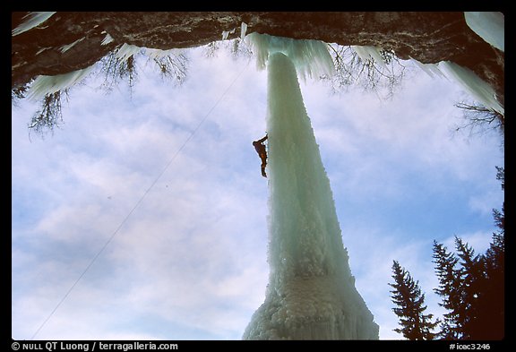 Climbing the Fang, Vail, Colorado. USA (color)