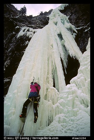 Starting on the headwall. Lilloet, British Columbia, Canada