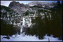 The Terminator wall seen from the base of Professor's fall. Canada (color)