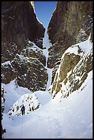 Snow traverse and headwall of Polar Circus. Canada ( color)