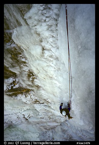 Climbing in  Provo Canyon, Utah. USA (color)