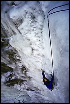 Climbing in  Provo Canyon, Utah. USA ( color)