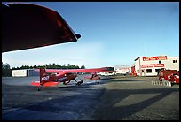 Planes fitted with both wheels and skis which can land on the glaciers. Alaska ( color)