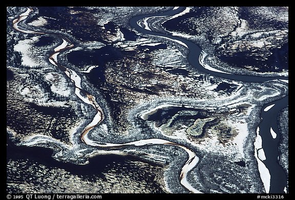 Frozen rivers. Alaska
