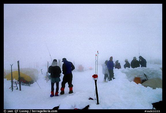 This evening fog is nothing to worry about, since the 7pm weather forecast is optimistic. Denali, Alaska (color)