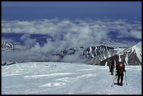 Our first carry day, up to the 14300 camp.. Denali, Alaska (color)