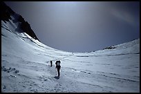 Windy Corner. There is a secondary summit which creates a funnel with the West Buttress, generating incredibly high winds there during storms.. Denali, Alaska ( color)